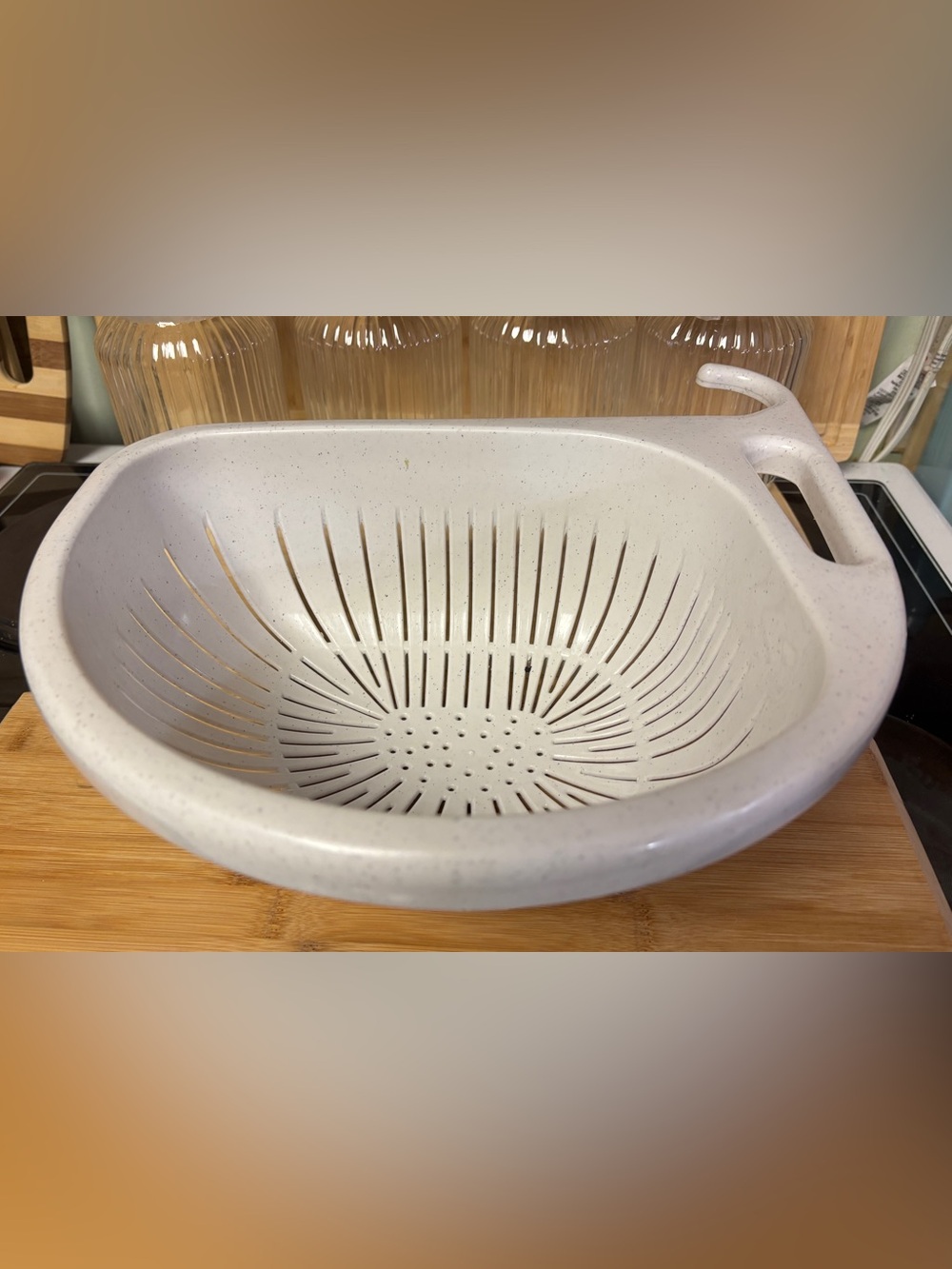 Large Kitchen Strainer Colander Hook to Hang on Faucet Very Sturdy